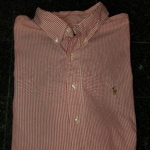 Ralph Lauren Classic fit with color logo dark pink
